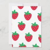 ストロベリーファースト・ガール1st誕生日パーティー 招待状 (裏面)