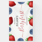 ストロベリーファースト・ガール1st誕生日パーティー 横断幕 (縦)