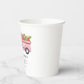 ストロベリーファースト・ガール1st誕生日パーティー 紙コップ (左)