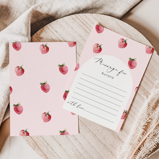 ストロベリーファースト・タイム・カプセルメッセージカード