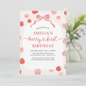 ストロベリーファーストFirst Bow Girl's誕生日 招待状 (スタンド正面)