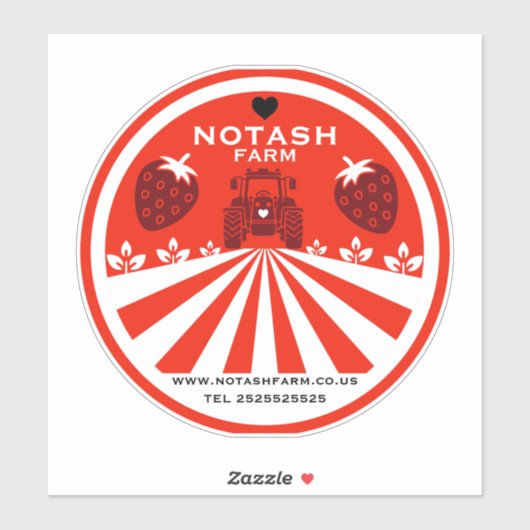 ストロベリーファームショップ シール (シート)