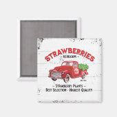 ストロベリーファームハウスオールドレッドファームトラック マグネット (正面/裏面)