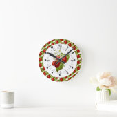 ストロベリーファームハウスデコールウォール ラウンド壁時計 (ホーム)