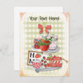 ストロベリーファームハウス、オール大事な行事空白の、 シーズンカード (正面/裏面)