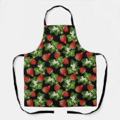 ストロベリーファームフレッシュブラック エプロン (正面)
