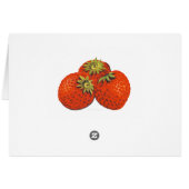 ストロベリーファームヴィンテージフルーツクラートアートカ空白のード (裏面横)