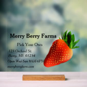 ストロベリーファーム アクリルサイン (ニュートラル)