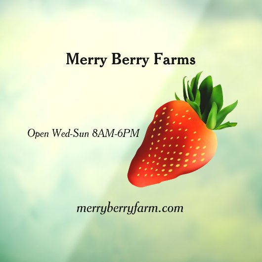 ストロベリーファーム ウィンドウサイン (シート3)