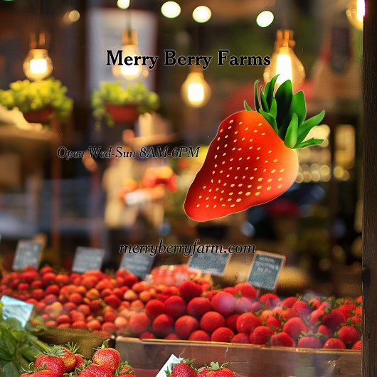 ストロベリーファーム ウィンドウサイン