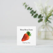 ストロベリーファーム スクエア名刺 (スタンド正面)