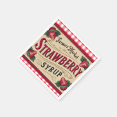 ストロベリーファーム スタンダードカクテルナプキン (角)