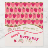 ストロベリーフィールズデライト誕生日 ワインラベル (シングルラベル)