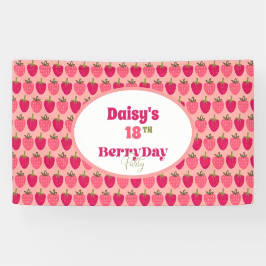 ストロベリーフィールズデライト誕生日 横断幕 (横)