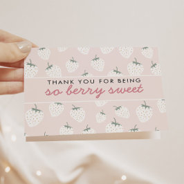 ストロベリーフィールズベリースイートピンク サンキューカード