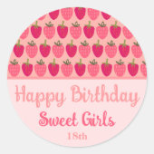 ストロベリーフィールズ喜び ラウンドシール (正面)