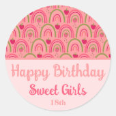 ストロベリーフィールズ喜び ラウンドシール (正面)