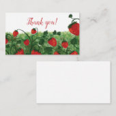 ストロベリーフィールドの水の色ありがとう エンクロージャーカード (正面/裏面)