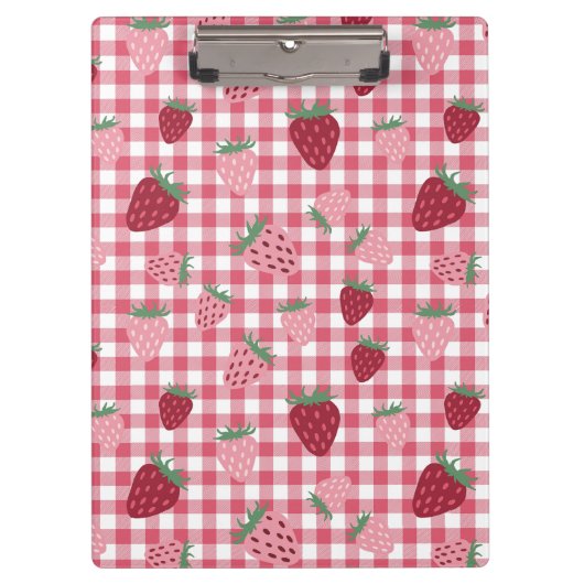 ストロベリーフィールドパターン クリップボード (正面)