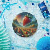 ストロベリーフィールド ペーパープレート (パーティー)