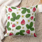 ストロベリーフィールド（白） クッション (ブランケット)