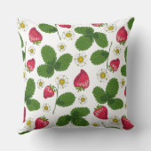 ストロベリーフィールド（白） クッション (裏面)