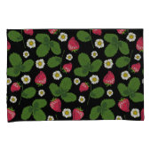 ストロベリーフィールド（黒） 枕カバー (正面右)