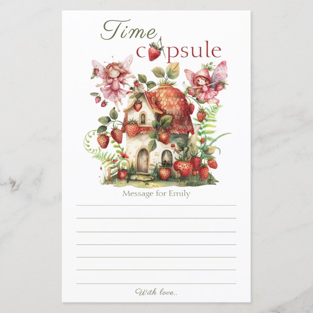 ストロベリーフェアリーベリースイーツ誕生日タイムカプセル (正面)