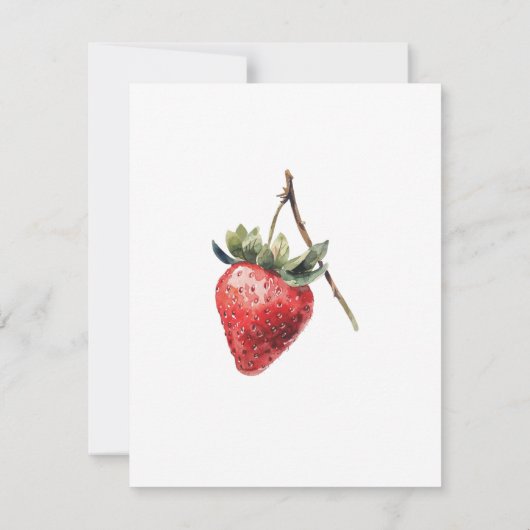 ストロベリーフェアリーベリースイートガールズファースト誕生日 サンキューカード (裏面)