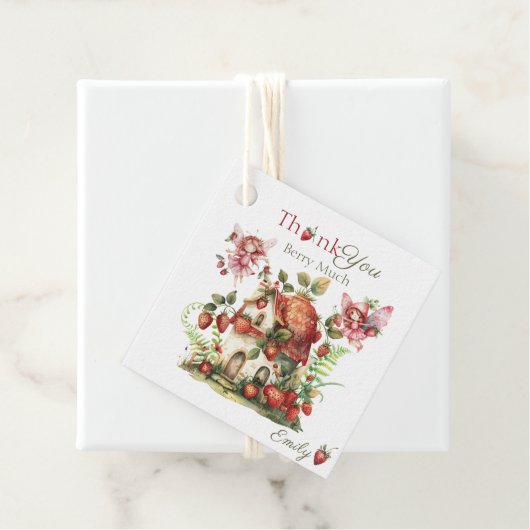 ストロベリーフェアリーベリースイートガールズファースト誕生日 フェイバータグ (インサイチュ)