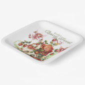 ストロベリーフェアリーベリースイートガールズファースト誕生日 ペーパープレート (傾斜あり)