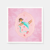 ストロベリーフェアリー紙ナプキン スタンダードカクテルナプキン (正面)