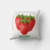 ストロベリーフェスティバルtシャツ.jpg クッション (裏面)