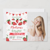 ストロベリーフォト招待状 招待状 (正面)