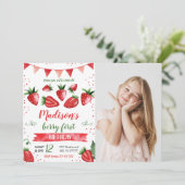 ストロベリーフォト招待状 招待状 (スタンド正面)