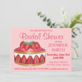 ストロベリーフライジエ結婚ーケーキブライダルシャワー 招待状 (スタンド正面)