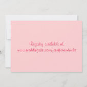 ストロベリーフライジエ結婚ーケーキブライダルシャワー 招待状 (裏面)