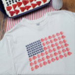 ストロベリーフラッグシャツ2 Tシャツ<br><div class="desc">アメリカのインスパイア旗を特集した愛国的なデザートシャツ。</div>