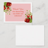 ストロベリーフルーツサンキューカード ノートカード (正面/裏面)