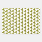 ストロベリーフルーツジャムラッピング紙セット3 ラッピングペーパーシート (正面3)