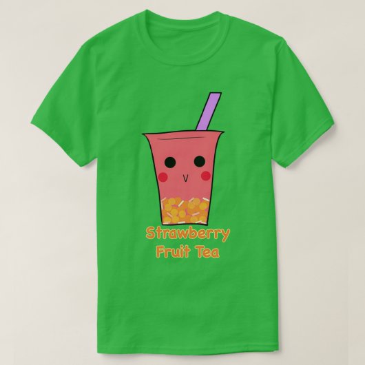 ストロベリーフルーツティー Tシャツ (デザイン正面)