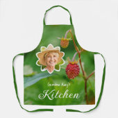 ストロベリーフルーツ&おばあちゃんのフォトカスタムキッチン エプロン (正面)
