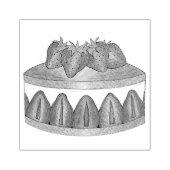 ストロベリーフレイジアーケーキフランスのーパティシシェフベーカリー ラバースタンプ (インプリント)