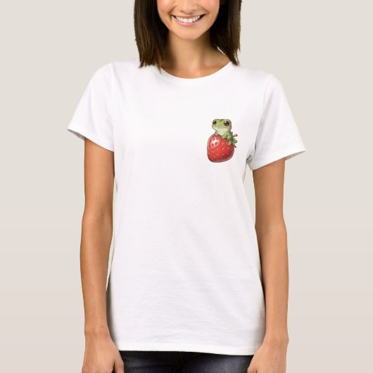 ストロベリーフロッグスマイル Tシャツ (正面)