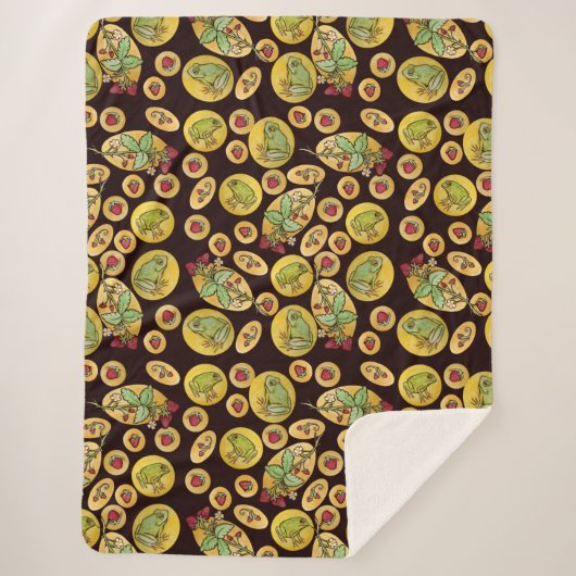 ストロベリーフロッグズフォーエバー シェルパブランケット (正面)
