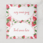 ストロベリーフードテント座席表ベリースウィート プレイスカード (外部開封)