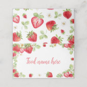 ストロベリーフードテント座席表ベリースウィート プレイスカード (外部開封)