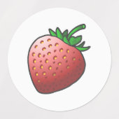 ストロベリーフード ラベル (デザイン1)