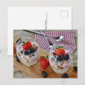 ストロベリーブラックベリーデザートスイーツ後交配 ポストカード (正面/裏面)