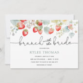 ストロベリーブランシュ with the Bride シャワーの招待状 招待状 (正面)